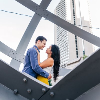 Queens Quay Downtown Toronto Engagement