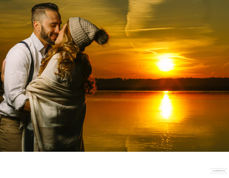 winter engagement photos long island ny