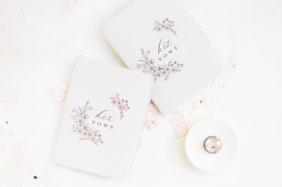 oaks plum creek wedding flat lay