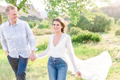 organic engagement photos colorado springs 