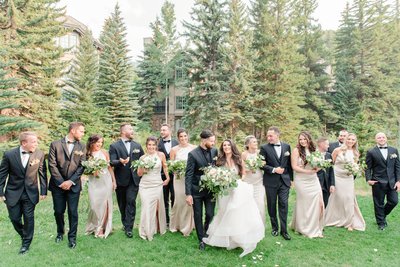 vail wedding party photo