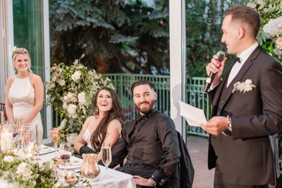 reception toast vail wedding photographer