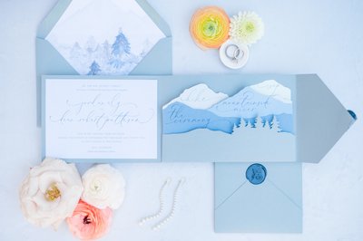 wedding flat lay