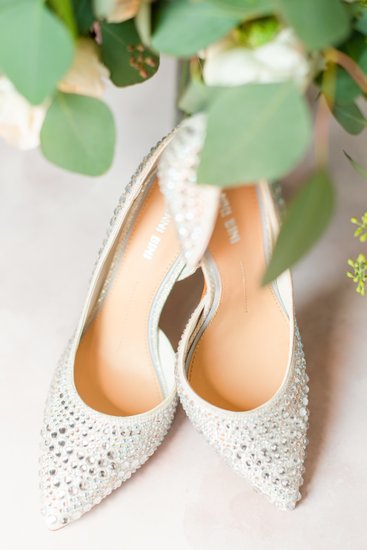 bridal bouquet shoes