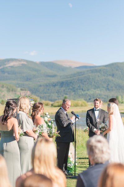 camp hale wedding ceremony photographs