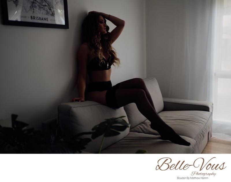Moody Boudoir Brisbane | On the Couch