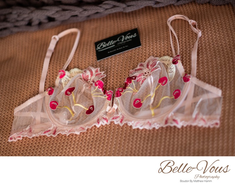 Blush Bloom balconette – front angle