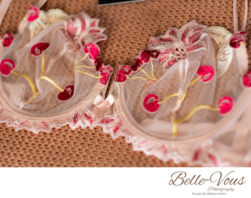 Blush Bloom balconette lace close-up