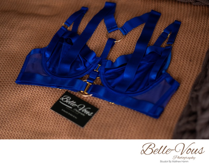 Electric Sapphire balconette – angled view
