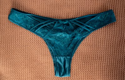 Teal Thong Flat-Lay Front
