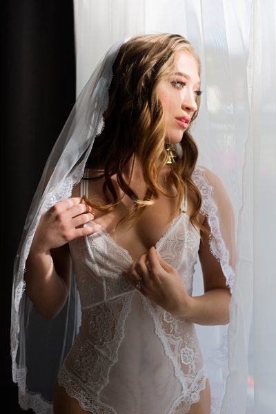 Gown-Inspired Slip Dress Boudoir Photography