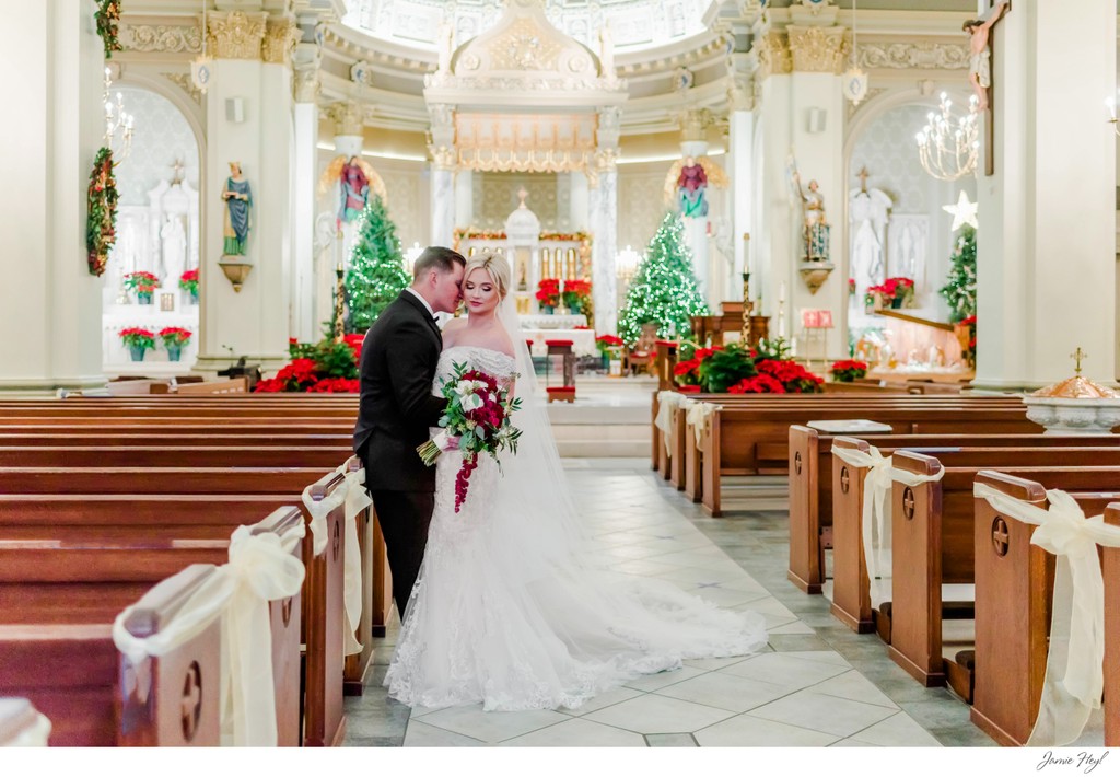Wedding pictures at St. Joseph Cathedral