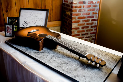 Guitar Groom's Cake Morgan City Wedding Photography