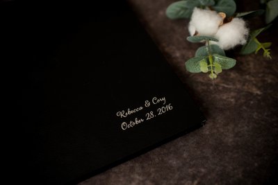 Embossing on coffee table album