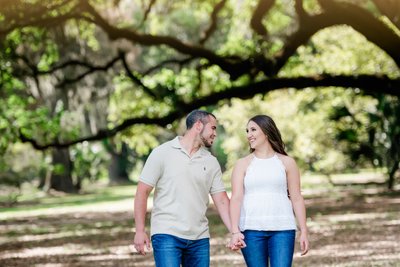 New Orleans City Park Engagement Photographer