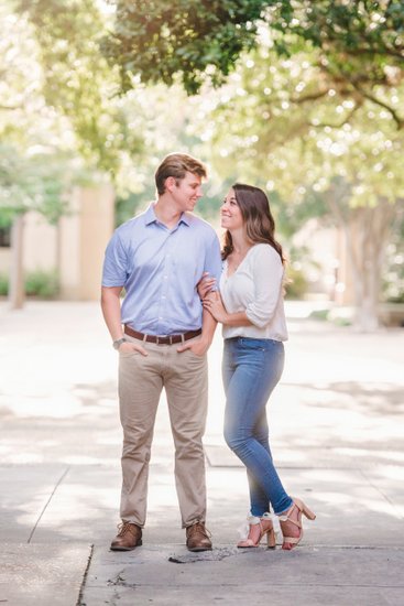 Engagement session at LSU