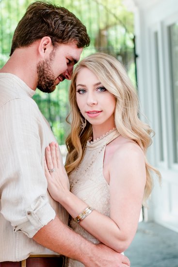 Engagement photography at Botanical Gardens