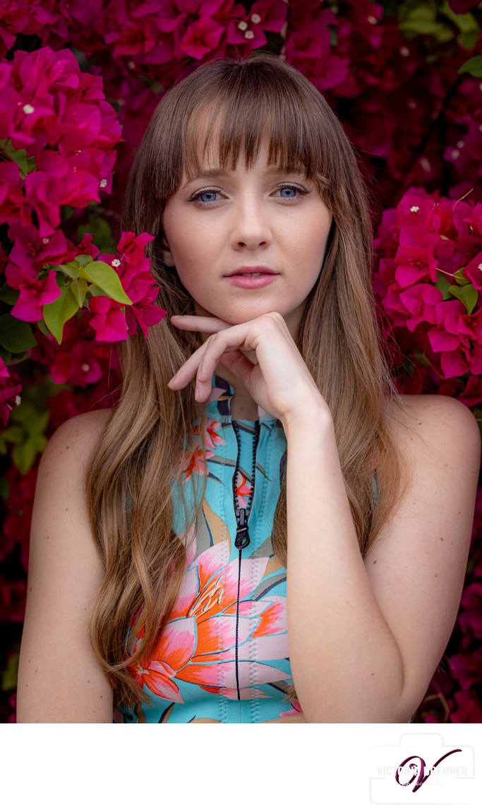 Las Vegas Portrait Session Flower wall photography Portraits