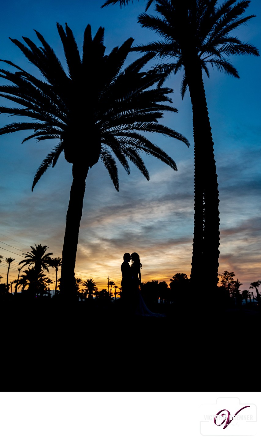 Sunset wedding Portraits Las Vegas Cilli Bali Hai