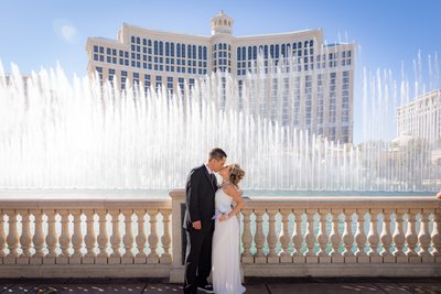 Las Vegas Photo Strip Wedding Photos Bellagio Fountains