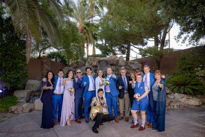 Elvis Officiant for Las Vegas Destination Wedding Party
