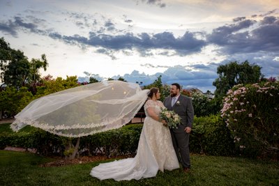 Las Vegas Wedding Bride Groom Portraits at The Grove 