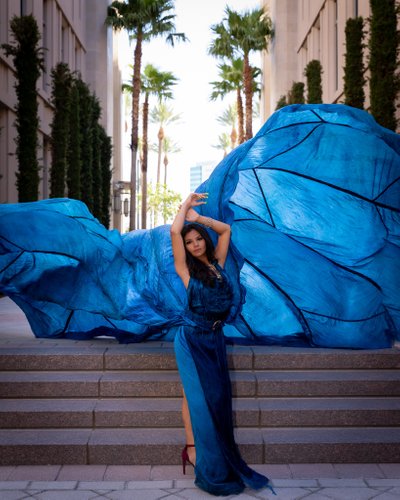 Las Vegas Parachute Dress Photography Photo Session 