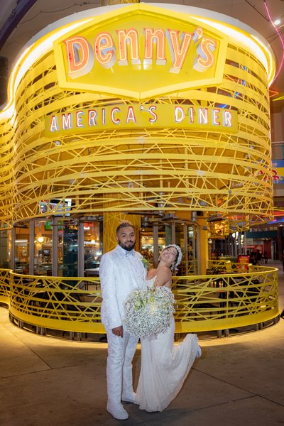 Wedding Portraits at Downtown Las Vegas Dennys