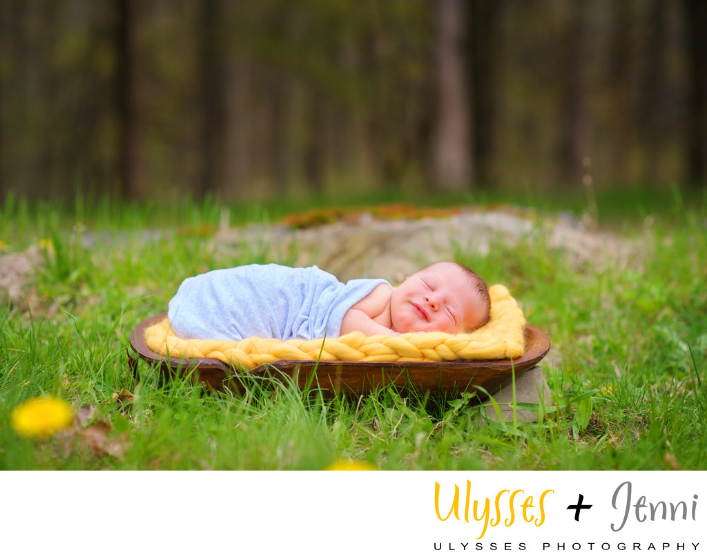 Smiling Newborn Photos - Ulysses Photography