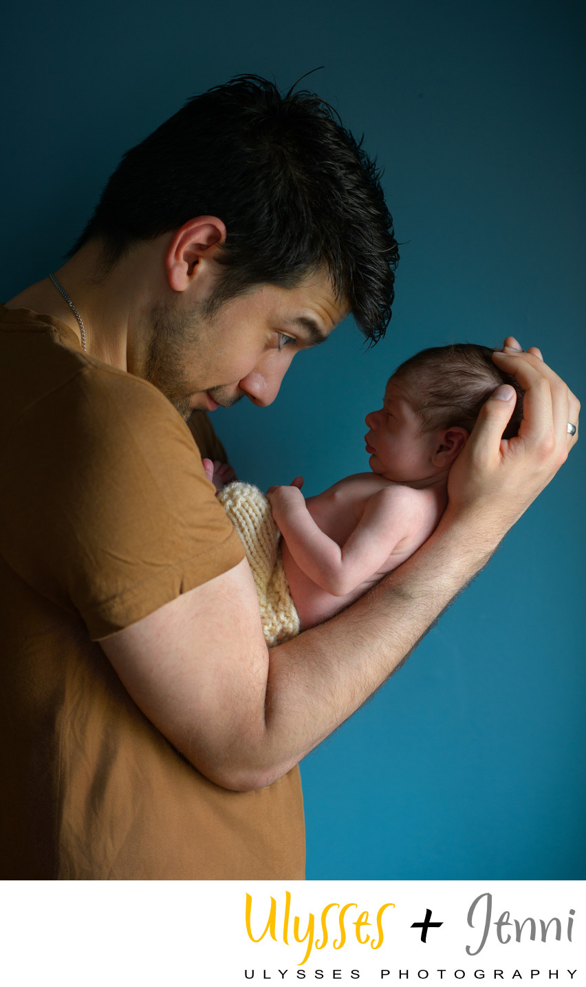 Newborn Photo Shoot Including Dad