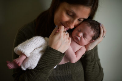 Mom and Newborn Portraits in the Hudson Valley