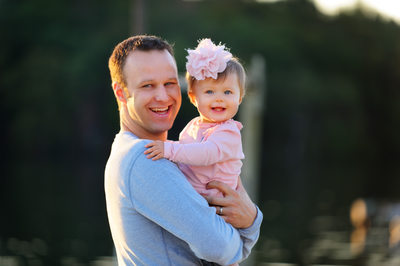Gorgeous Dad and Baby Portrait
