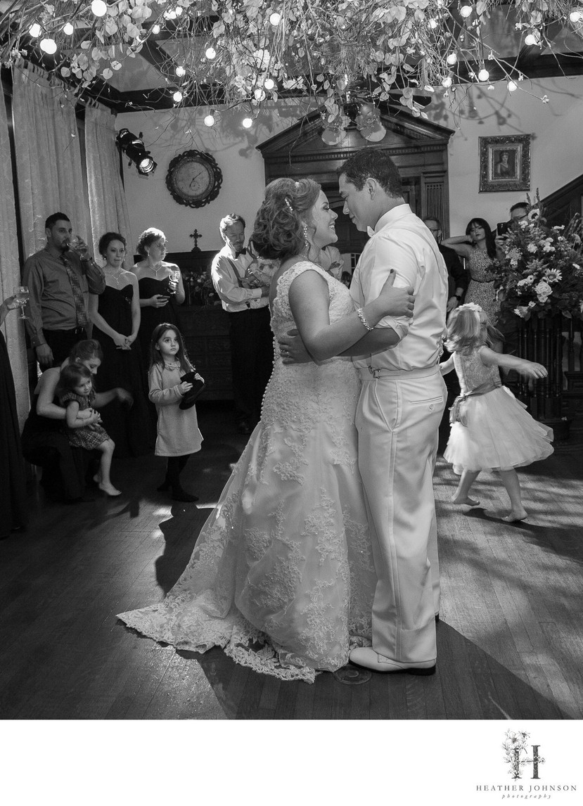 Bride and Groom First Dance - Gassaway Mansion - Greenville, SC - Heather Johnson Photography 