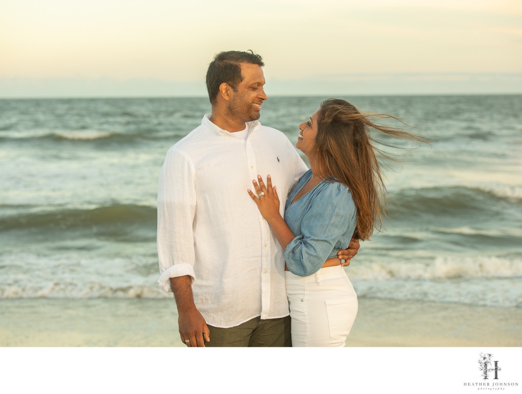 Couples beach portrait session - Isle of Palms, South Carolina 