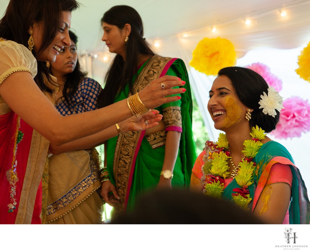 Charleston Mehendi Indian Wedding Ceremony - Heather Johnson Photography 