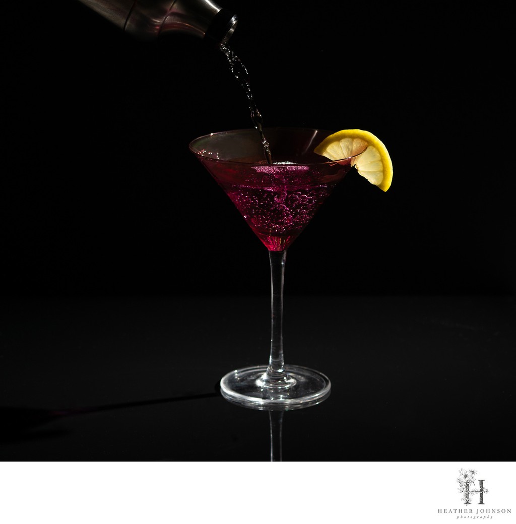 Product Photography - Martini Glass - Heather Johnson Photography 