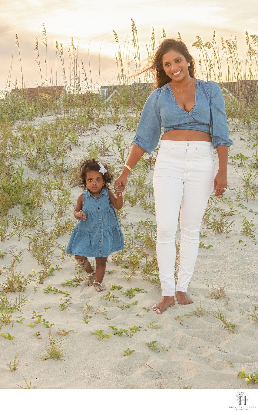 The Lukes -Mother and Daughter- Isle of Palms, SC Beach Portrait 