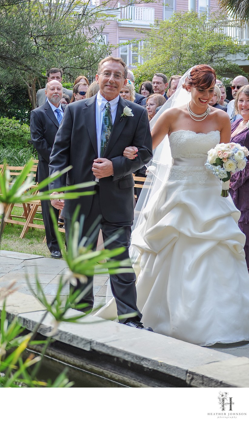 Charleston William Aiken House Wedding Ceremony - Heather Johnson Photography 