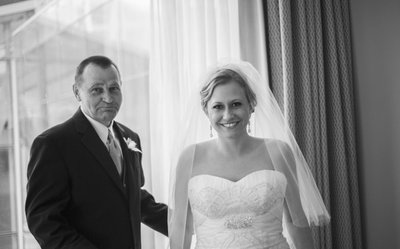 Charlotte Ritz Carlton Father Daughter Wedding Portrait  - Heather Johnson Photography  