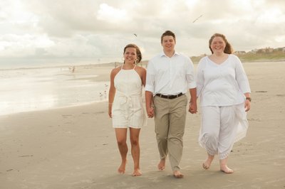 Beach Family Portrait - Isle of Palms- Heather Johnson Photography 