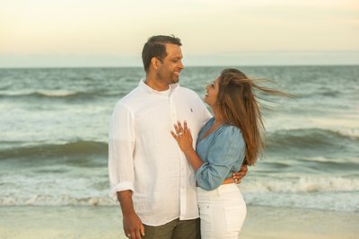 Couples beach portrait session - Isle of Palms, South Carolina 