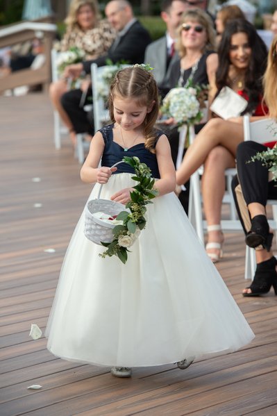 Flower Girl Weston Hilton Head Wedding Ceremony - Heather Johnson Photography 