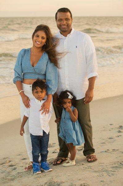 Family Portrait on the Beach Isle of Palms, South Carolina - Heather Johnson Photography 