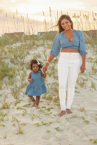 The Lukes -Mother and Daughter- Isle of Palms, SC Beach Portrait 
