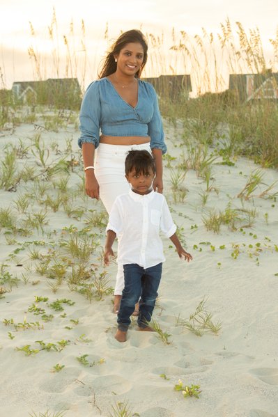Mother and Son Beach Portrait - Isle of Palms, South Carolina 