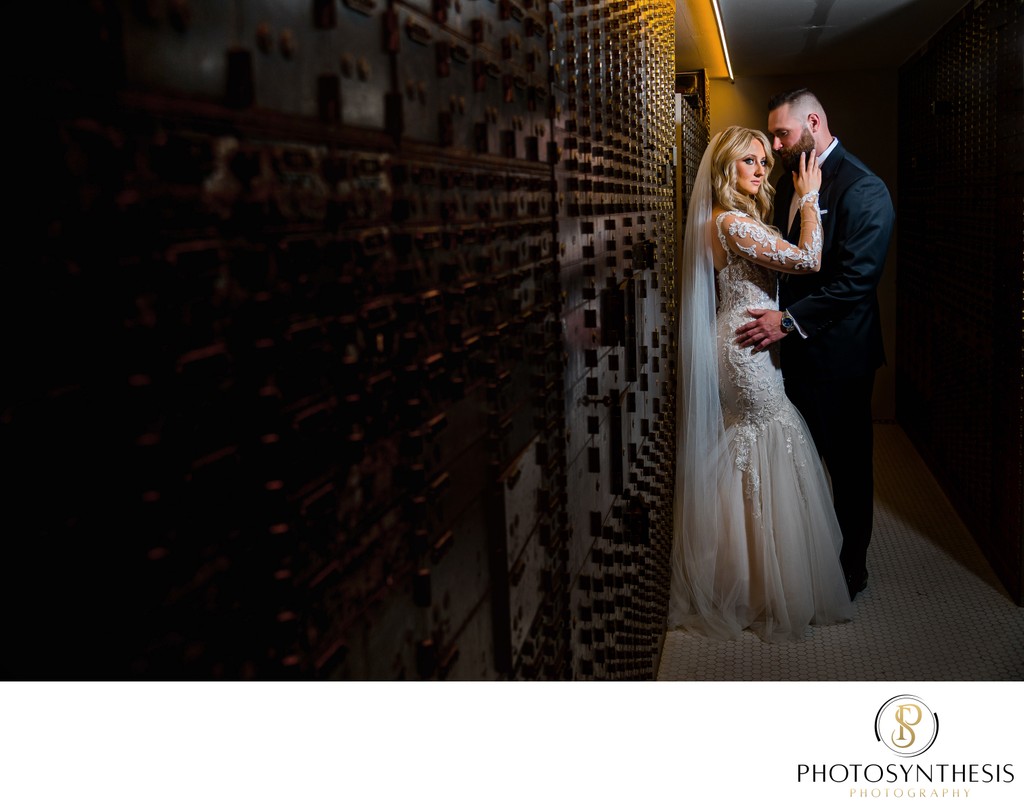 Bride and Groom at Vault 634 