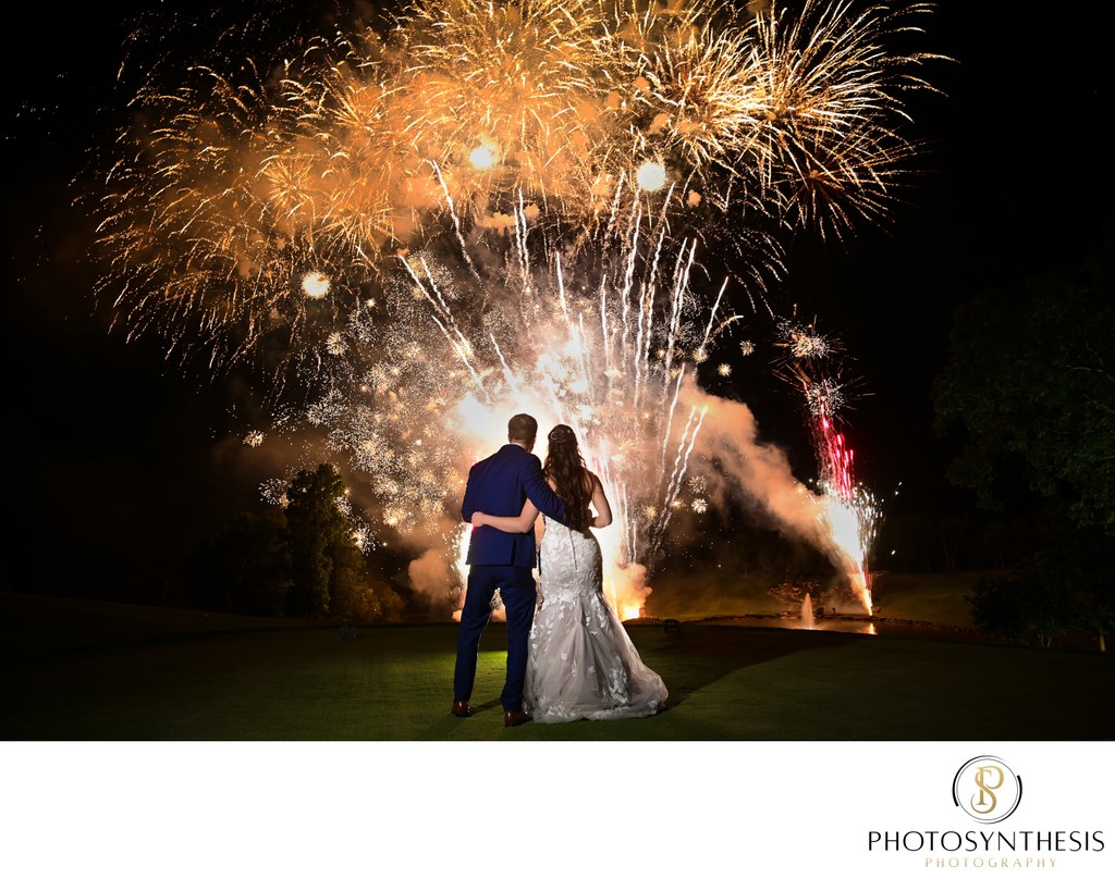 Woodstone Country Club Wedding Fireworks Photos