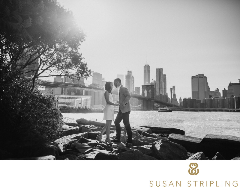 DUMBO Waterfront Engagement Pictures