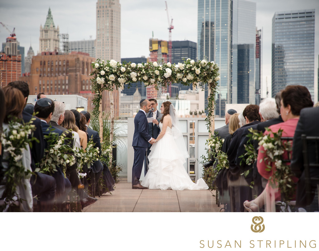 Tribeca Rooftop NYC Wedding Photos