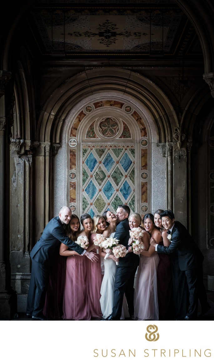 Central Park wedding party pic